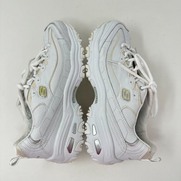 Skechers D'lites Sport Women size 9 White Athletic Sneakers - Picture 4 of 14